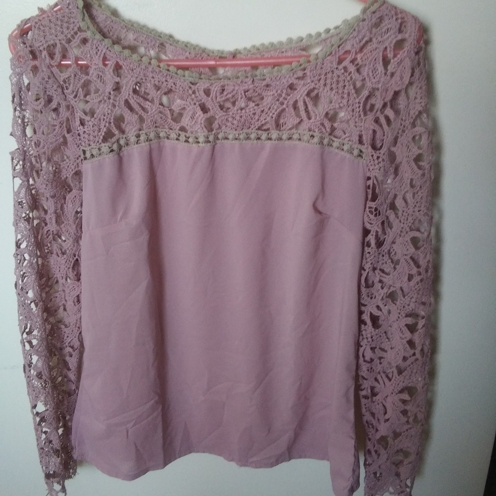 Pink blouse